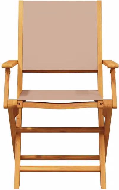 Berkfield Home Beautiful 3 Piece Acacia Wood Bistro Set in Beige