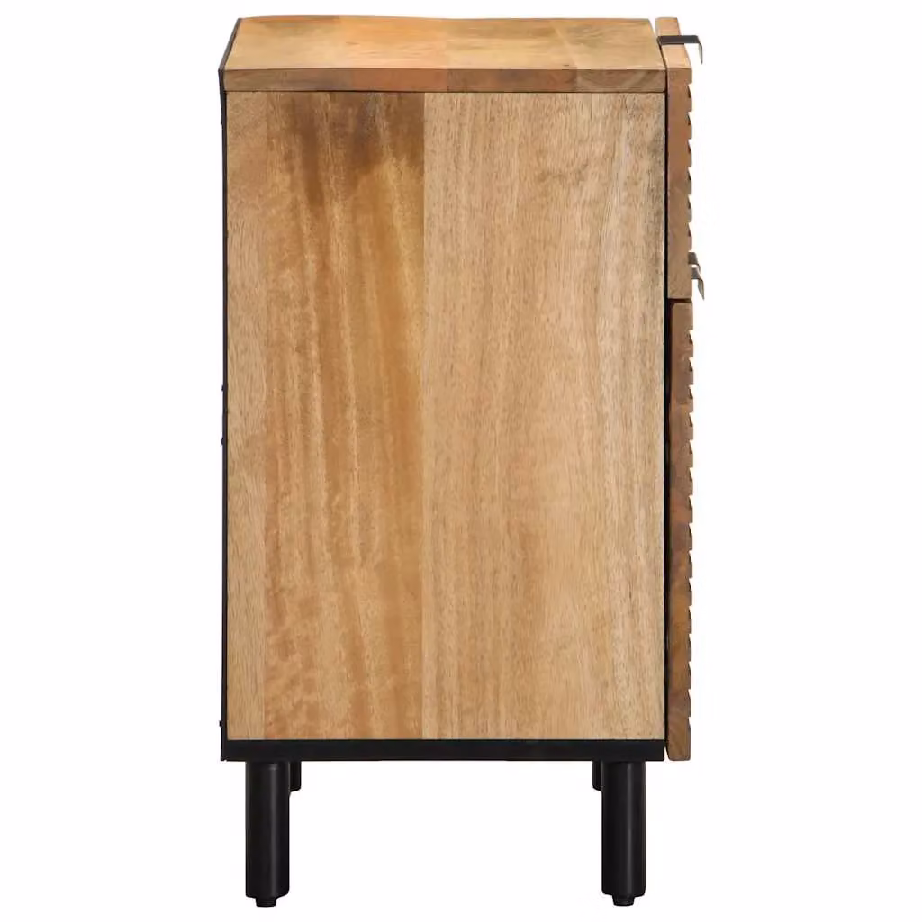 Berkfield Home Brown Mango Wood Bedside Cabinet W/D/H: 50 x 33 x 60 cm – 2