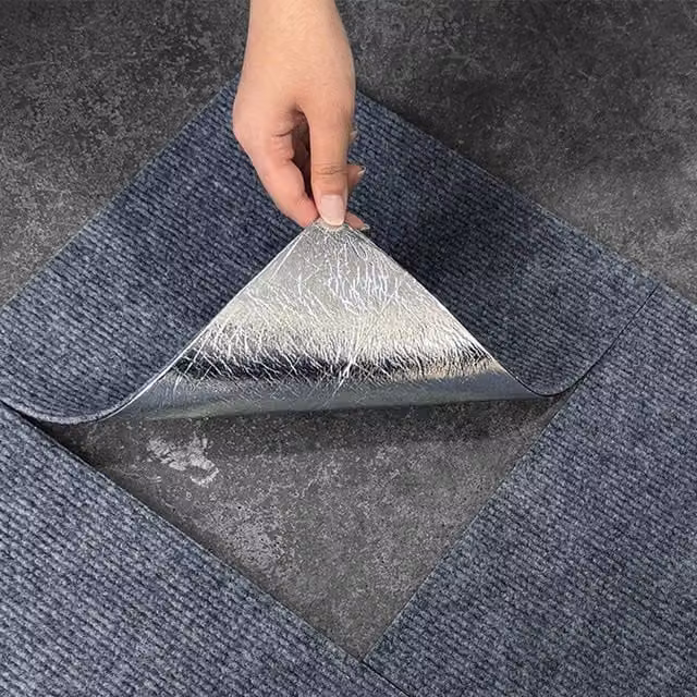 Ventryn 20 Piece Grey Self Adhesive Commercial Carpet Tiles for Office and Retail Use – 1
