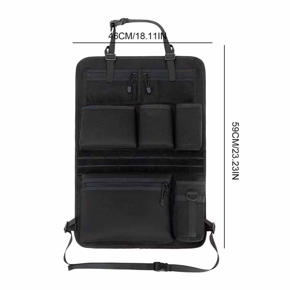 VOGREX Multi Pocket Car Seat Back Storage Organiser in Black – 2