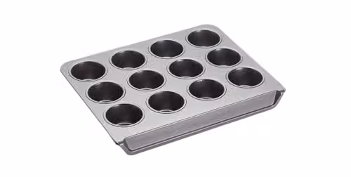 MasterClass Non-Stick Twelve Hole Muffin Tray, Grey, W: 37 cm, D: 29 cm – 1