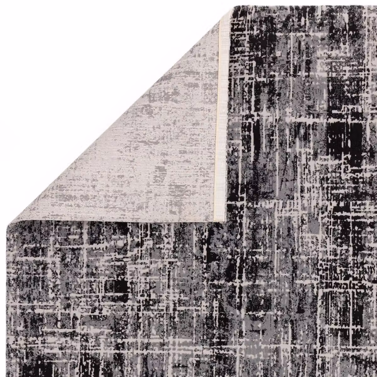 The Rug Shop UK Black and Grey Modern Abstract Easy Care Area Rug W: 240 cm, D: 340 cm – 4