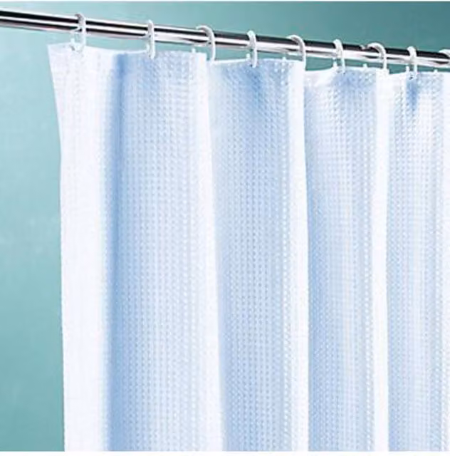 KDMD Blue PEVA Waterproof and Mouldproof Shower Curtain, W/H: 180 x 180 cm
