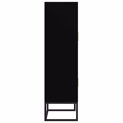 vidaXL Scandinavian Highboard in Black, W/D/H: 70 x 35 x 125 cm – 4