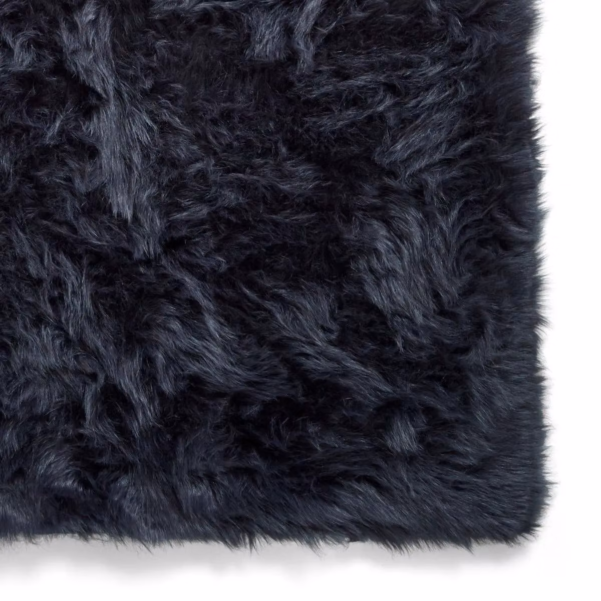 The Rug Shop UK Blue Modern Shaggy Plain Easy To Clean Navy Area Rug W: 160 cm, L: 230 cm – 4