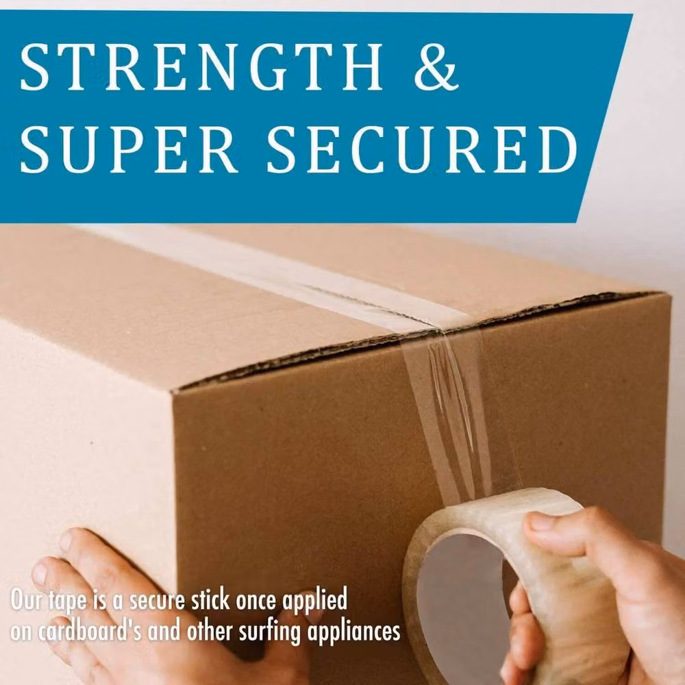 NESTLUNE Transparent Strong Packing Tape, 36 Rolls, W: 48 mm, Length: 66 m per roll – 3
