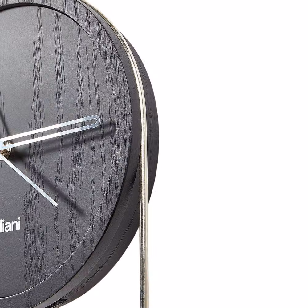 Wyld and Coco Black Minimalist Pendulum Wall Clock, W/H: 45 x 20 cm – 4