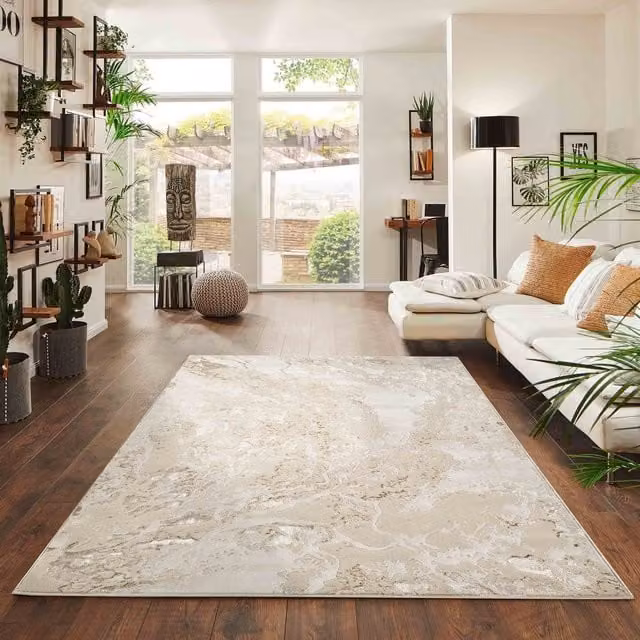 Desire Rugs Picasso Modern Abstract Area Rug in Beige, W: 160 cm, L: 230 cm – 1