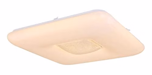 Globo Lighting Trystan RGBW LED Ceiling Light, White, Dimmable with Remote Control and Tuya Smart App Support
