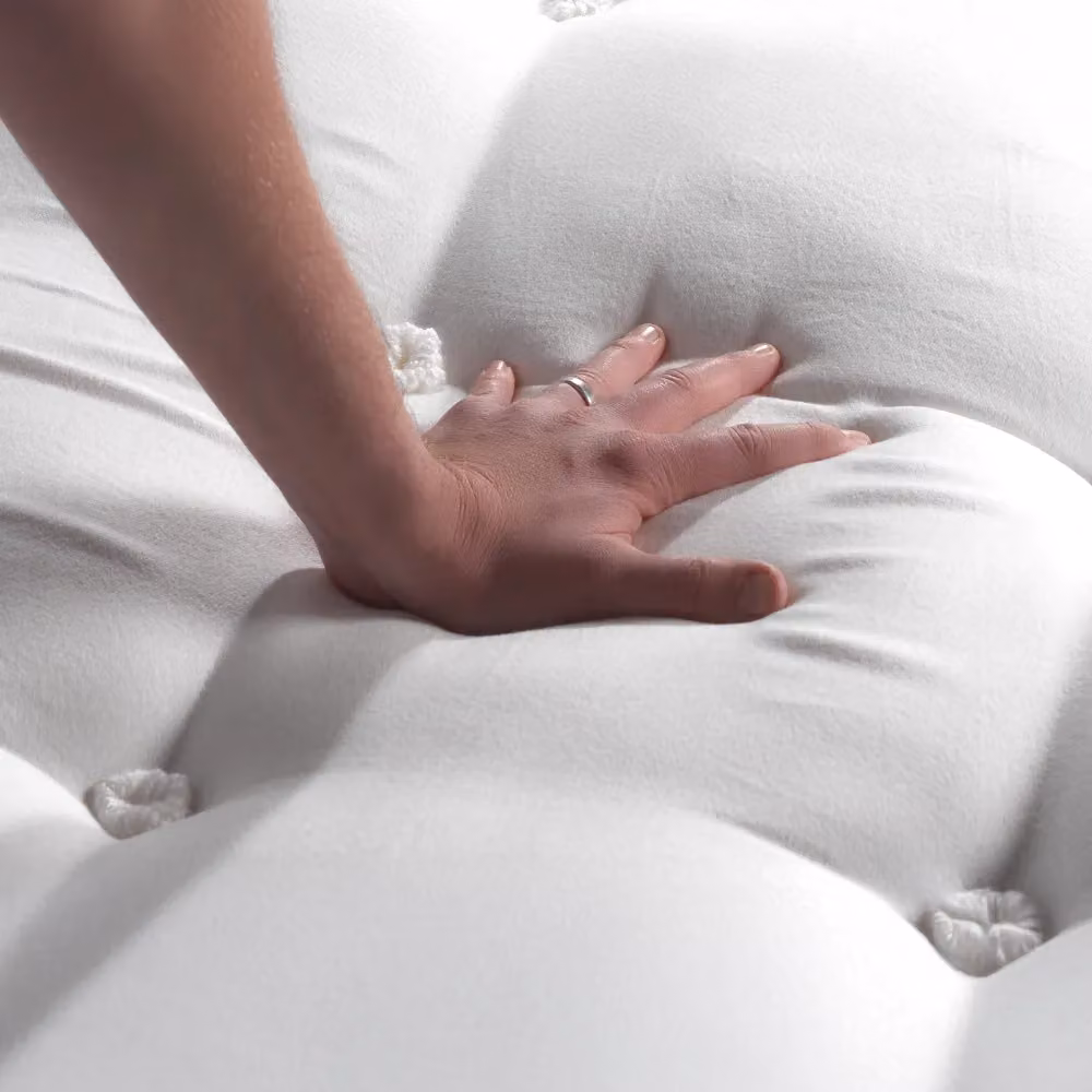 SleepSoul Harmony Hybrid Mattress in White, W/D: 200 x 200 cm – 3