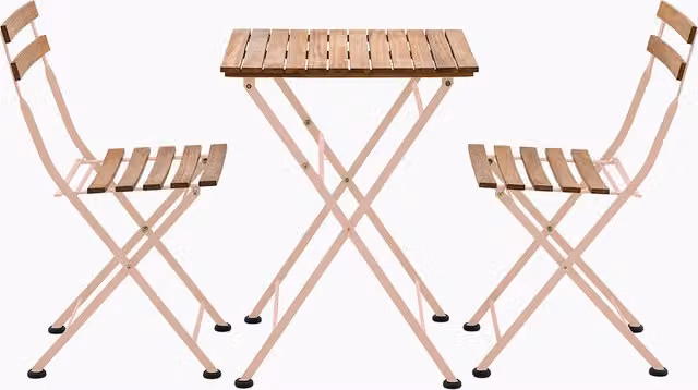 Perch & Parrow Harmony Outdoor Bistro Set in Pink