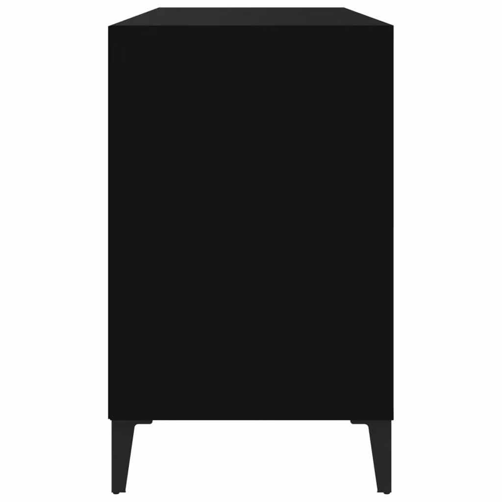 Berkfield Home Modern Black Shoe Cabinet with Integrated Seat, W/D/H: 102 x 36 x 60 cm – 3