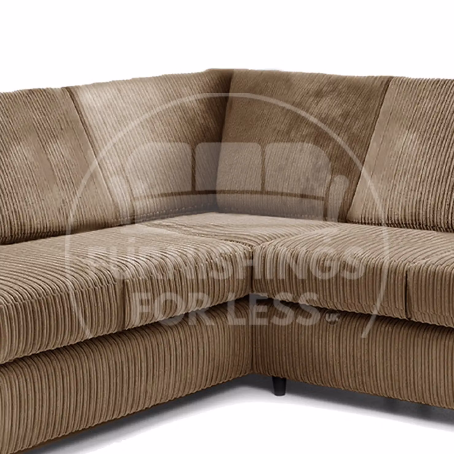 Furnishings For Less UK Ferguson 5 Seater L-Shaped Corner Sofa in Camel Jumbo Cord Fabric – 2