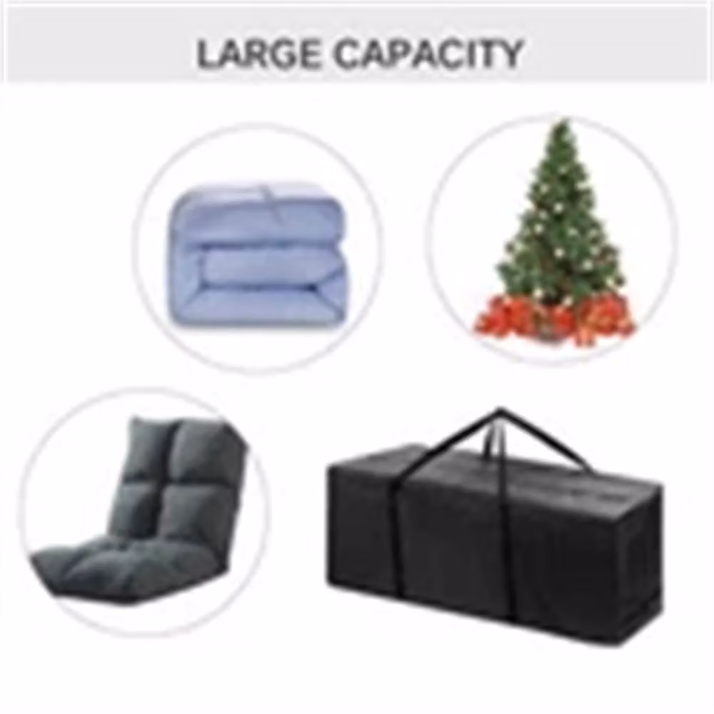 Nordara Extra Large Zipped Waterproof Garden Furniture Cover in Black, W: 100 cm, D: 100 cm, H: 100 cm – 4