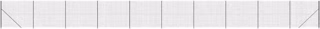 Berkfield Home PVC-Coated Steel Wire Mesh Fence with Flange, Anthracite Black, W: 25 m, H: 1.4 m – 1