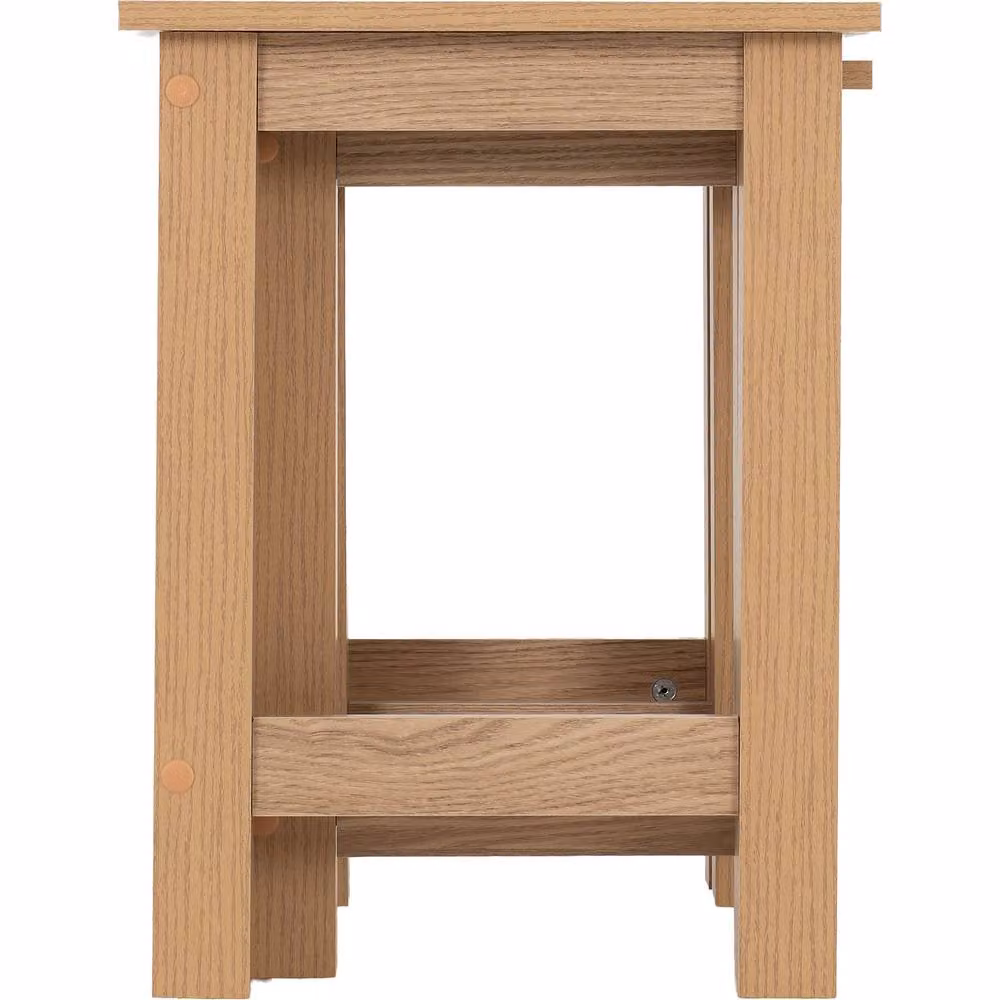 Seconique Tessa Nest of 2 Tables in Brown and Black Wood Effect – 5