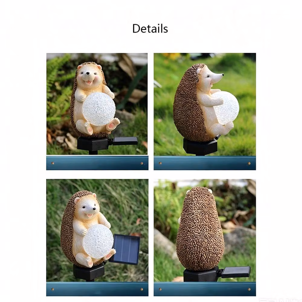 Quipulse Solar Hedgehog LED Outdoor Ground Plug Light in Multicolour – 4
