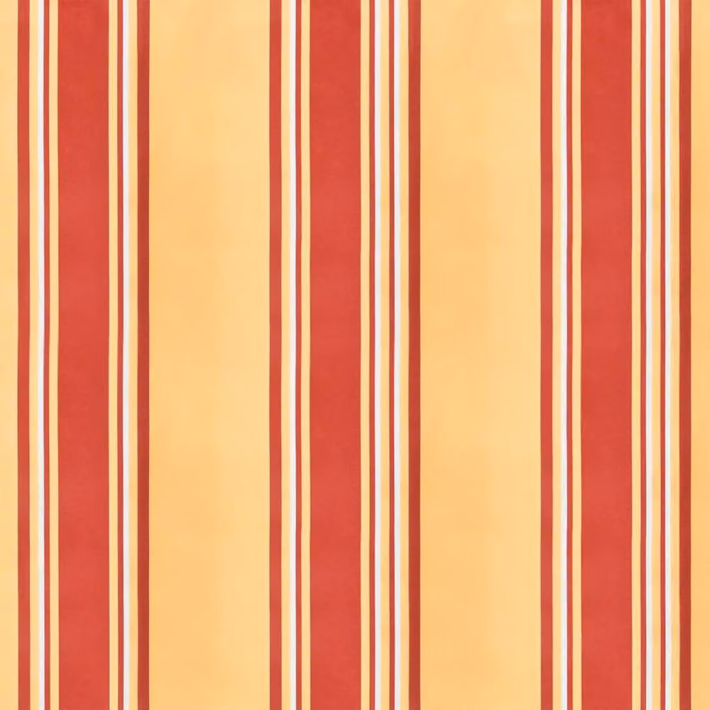 Berkfield Home Replacement Awning Valance Fabric in Yellow and Orange Stripe, 4 m – 2