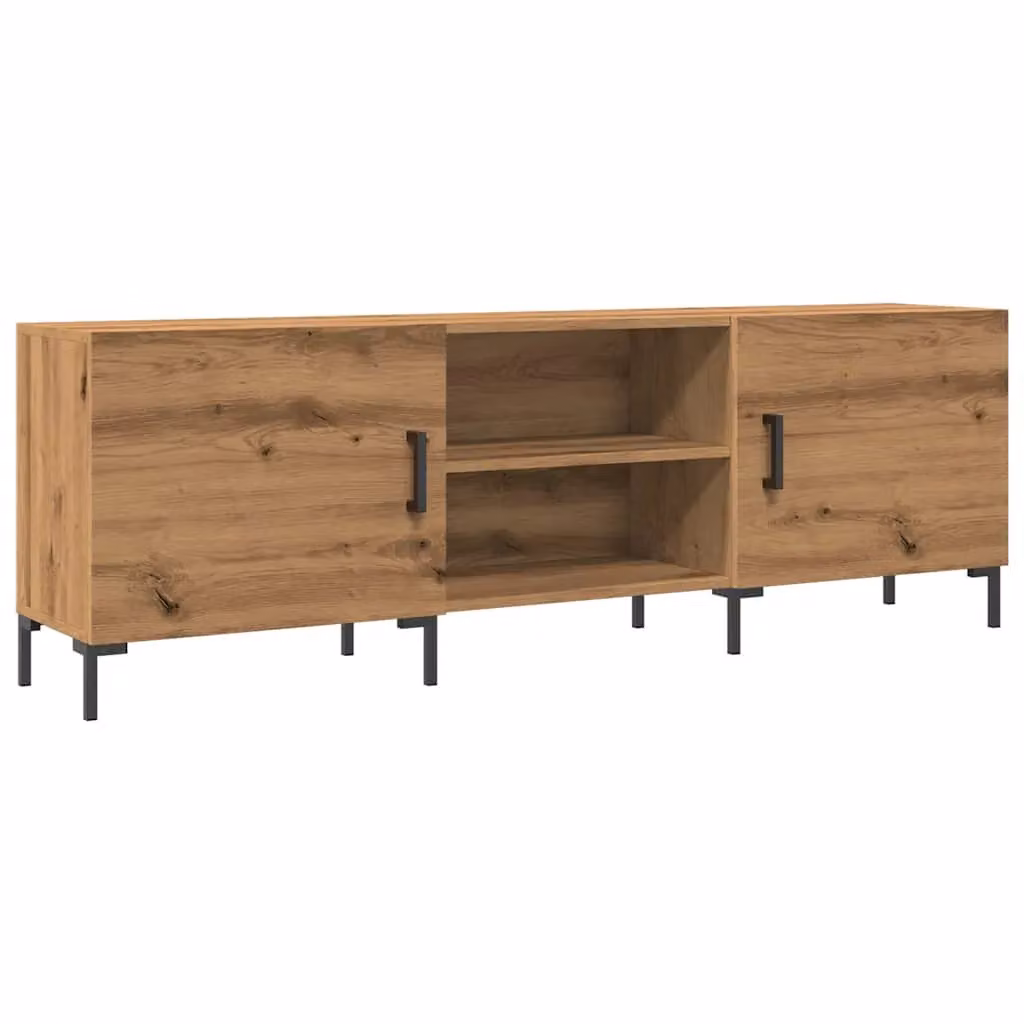 Berkfield Home Artisan Oak TV Cabinet in Brown, W/D/H: 150 x 30 x 50 cm – 2