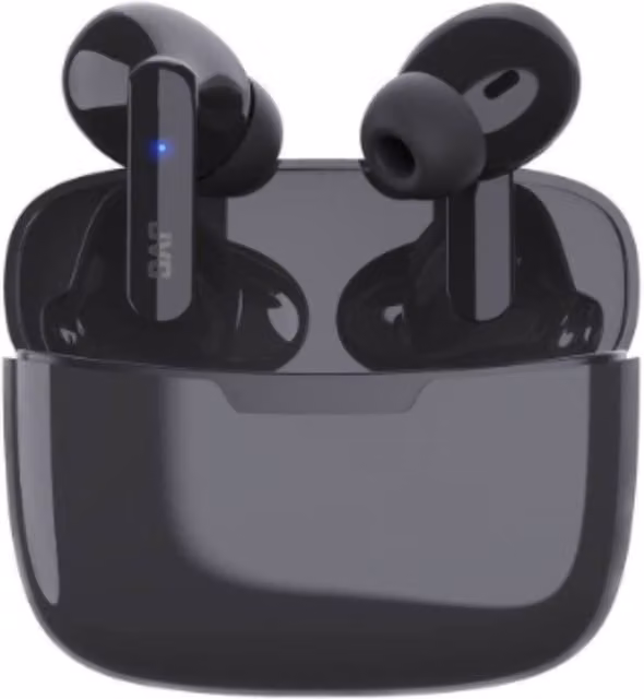 JVC HA-B5T True Wireless Bluetooth Earbuds with USB-C, Black