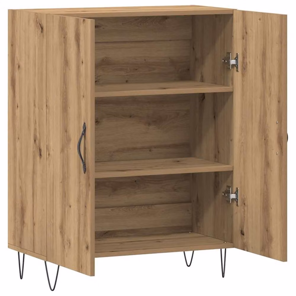 Berkfield Home Artisan Oak Sideboard in Brown, W/D/H: 69.5 x 34 x 90 cm – 3