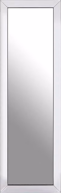 Orsina Avelene Tall Freestanding Rectangular Floor Standing Mirror in Silver