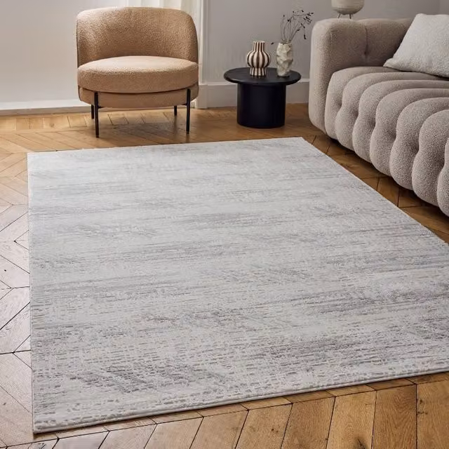 THE RUGS Carmel Abstract Area Rug in Grey, W: 200 cm, L: 290 cm – 1