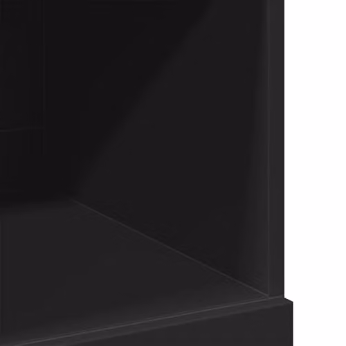 vidaXL Modern Black MDF Highboard with Internal Shelves and Drawers, W/D/H: 80 x 42.5 x 124 cm – 4