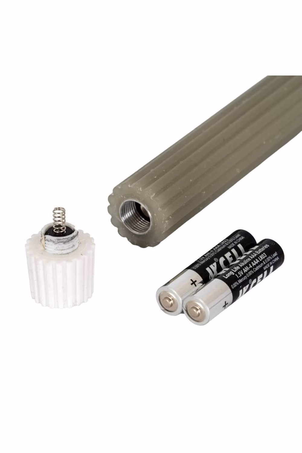KDMD Luxe Collection Sage Green Ribbed LED Taper Candles with Flicker Effect and Timer – 2