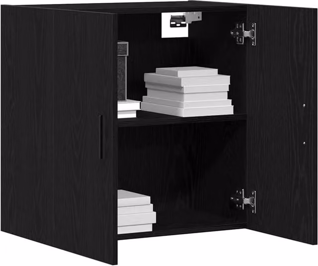 Berkfield Home Black Oak Wall Cabinet W/D/H: 60 x 31 x 60 cm – 1