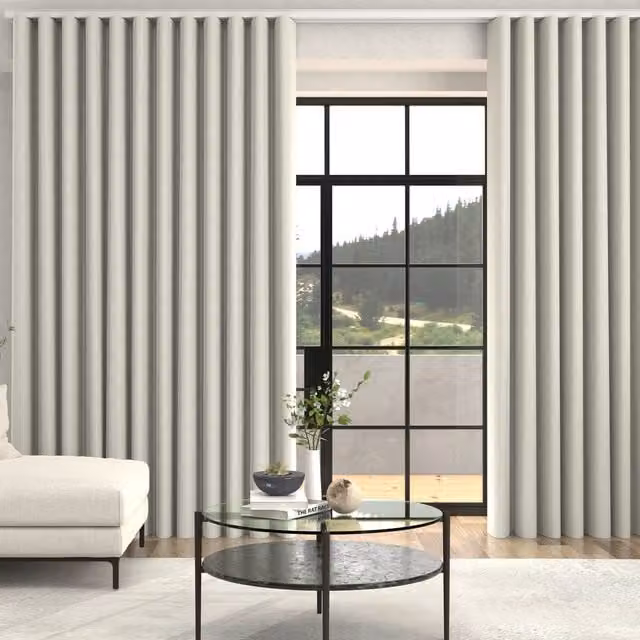 Terrys Roslin Textured Made To Measure Blackout Curtains in Wave Misty