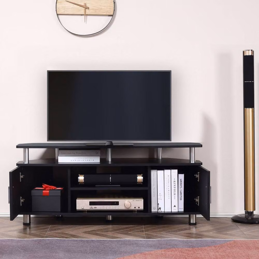 Wyld Haus Zisaba Mika Black TV Unit for up to 55 inch Screens, Width: 120 cm – 7