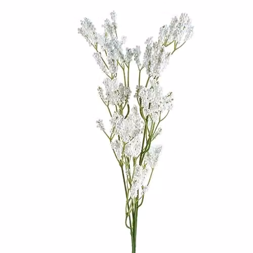 White Gypsophila Leaf Design Artificial Floral Sprays Blossom Stem Flowers