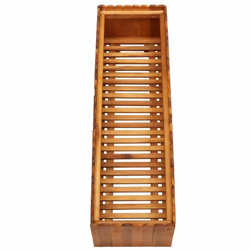 Berkfield Home Garden Raised Bed in Brown Solid Acacia Wood, W/D/H: 100 x 30 x 25 cm – 3