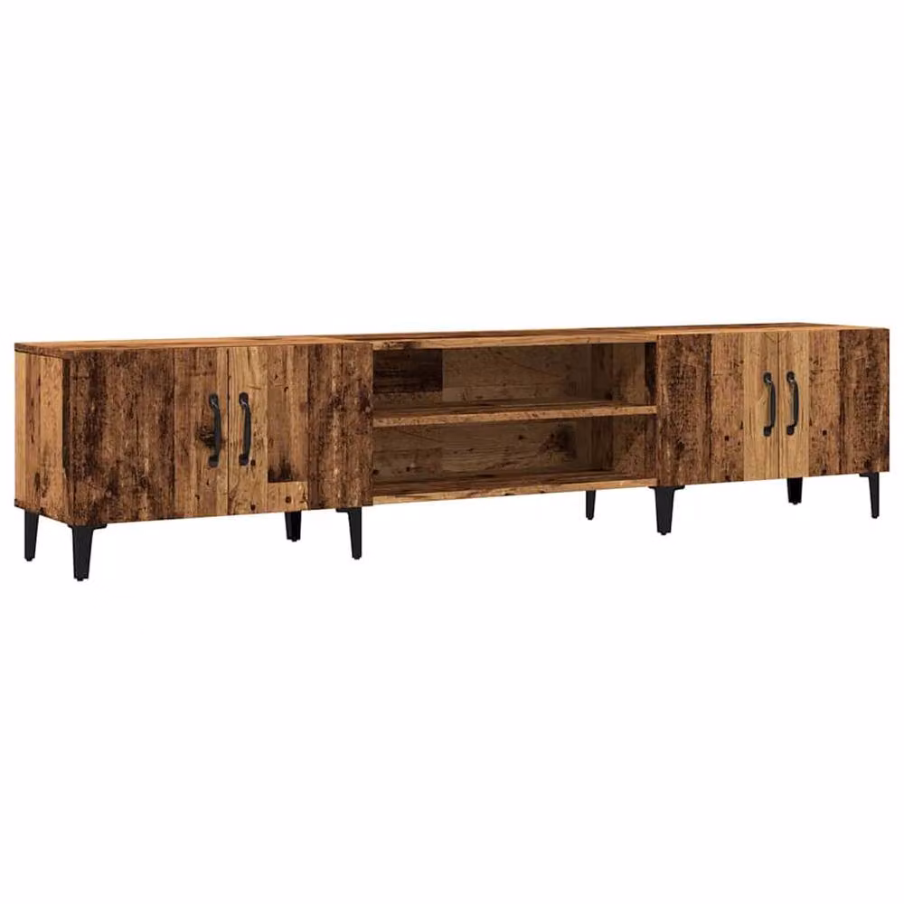 Berkfield Home TV Cabinet in Old Wood Brown, W/D/H: 180 x 31.5 x 40 cm – 3
