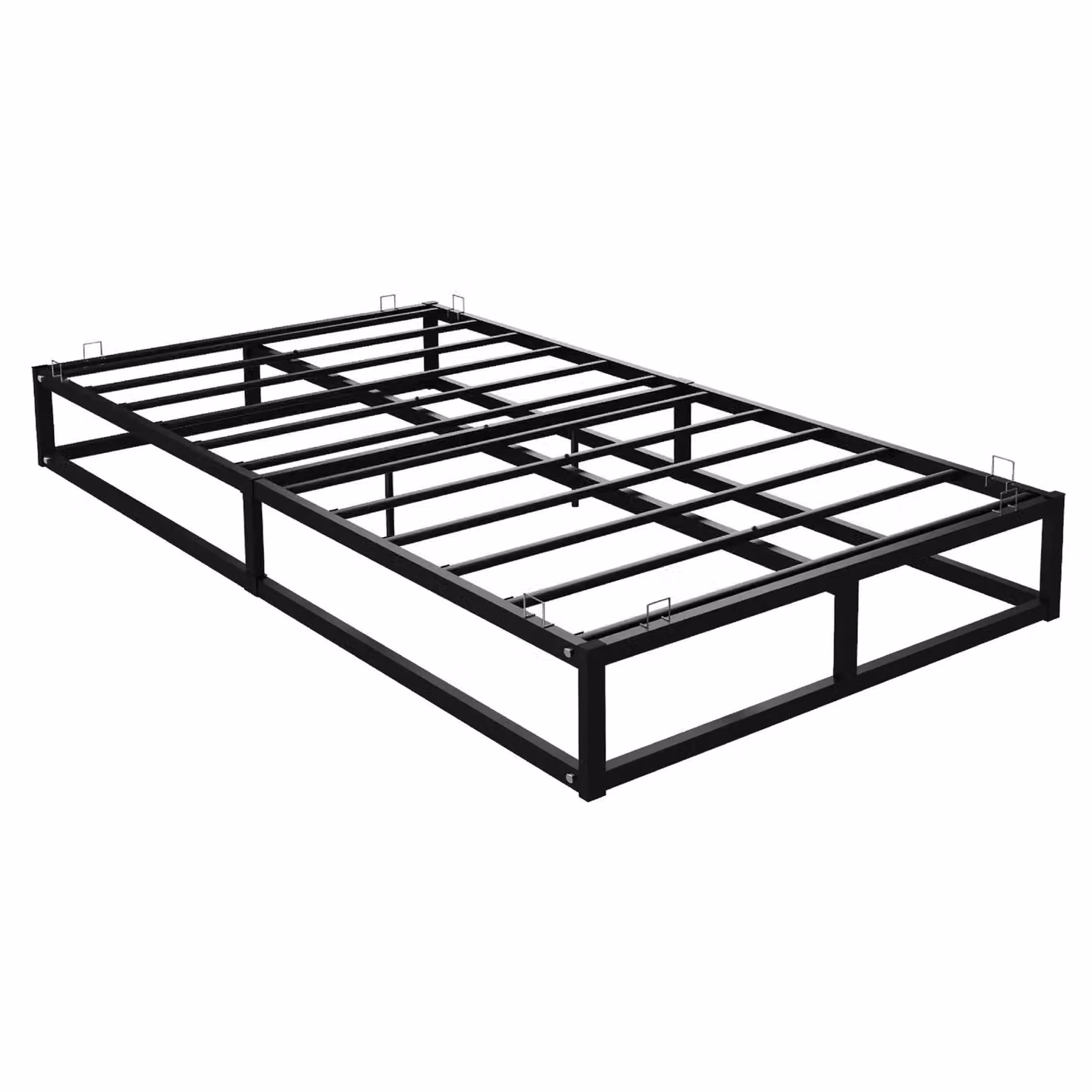 House of Home Extra Strong Single Metal Platform Bed Frame in Black – 2
