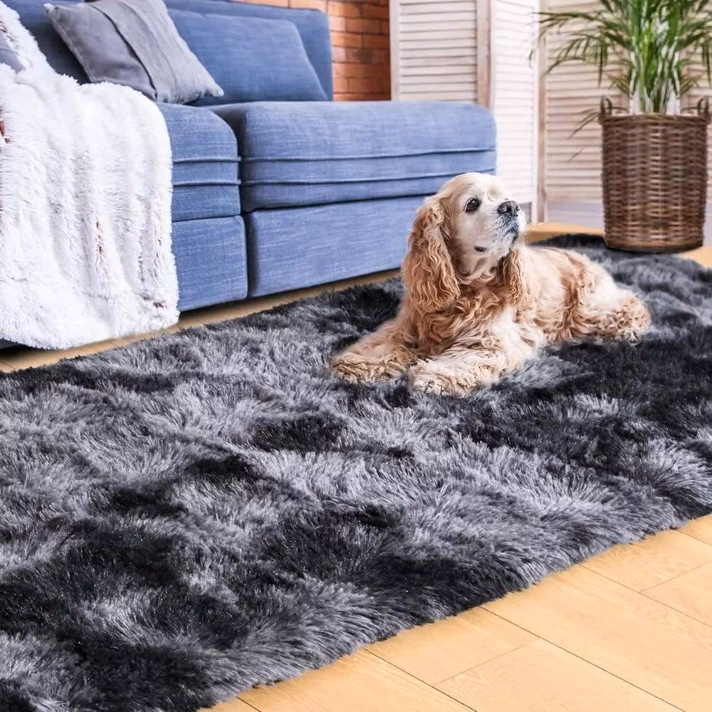 FORGEVIO Dark Grey Rectangular Hall Runner Rug, W: 60 cm, L: 110 cm – 5