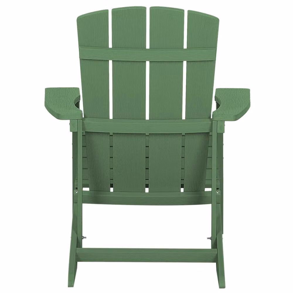 Wyld and Coco Evergreen Outdoor Lounge Chair with Integrated Footstool in Matt Green – 3
