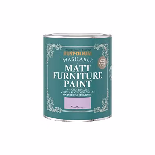 Rust-Oleum Matt Furniture and Skirting Board Paint in Violet Macaroon Purple, 750 ml – 2