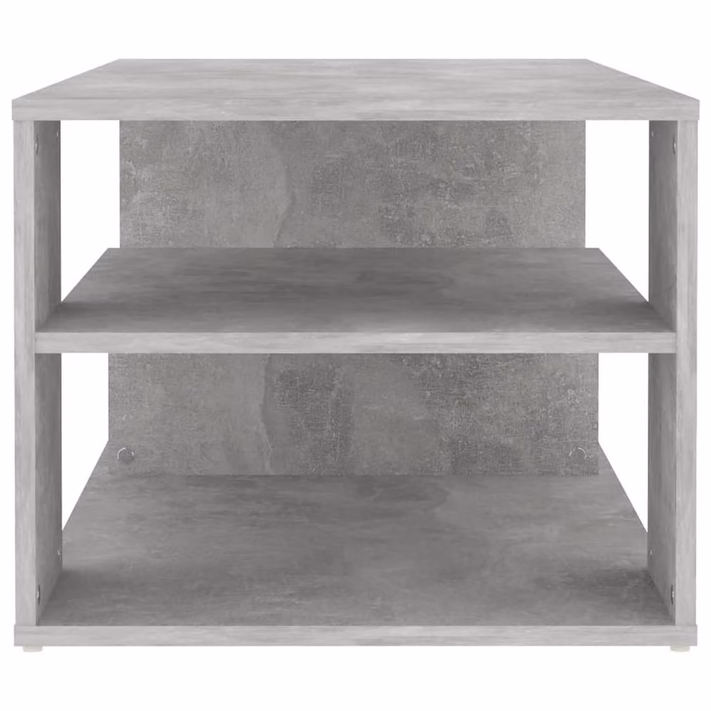 Berkfield Home Modern Rectangular Coffee Table in Concrete Grey, W/D/H: 100 x 50 x 40 cm – 3