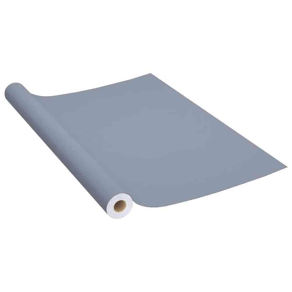 Berkfield Home Self-adhesive Grey PVC Furniture Film, W: 90 cm, L: 500 cm – 2