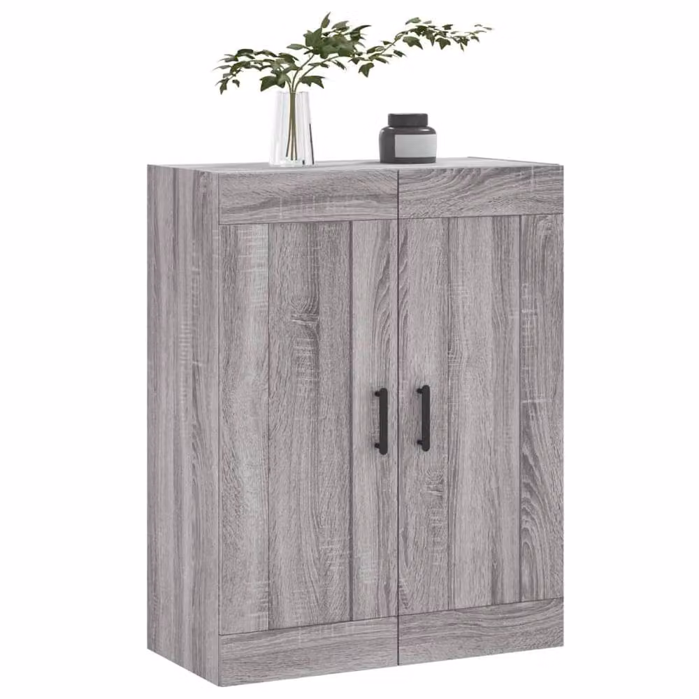 Berkfield Home Wall Mounted Cabinet in Grey Sonoma, W: 69.5 cm, D: 34 cm, H: 90 cm – 2