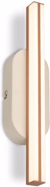 Briloner Modern LED Wall Light in Brown and Grey, 7W, 600lm, 3000K Warm White