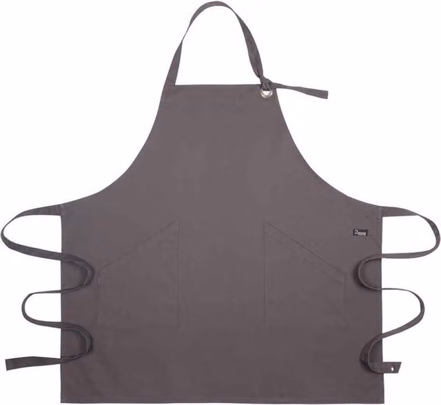 Dennys Grey Cotton Canvas Apron
