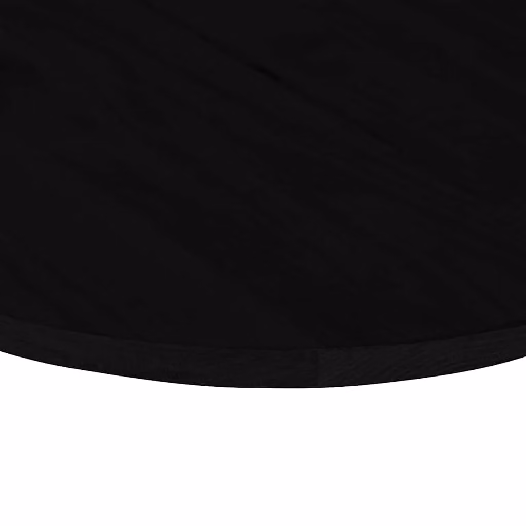 Berkfield Home Oval Solid Wood Oak Table Top, Dark Brown, W: 140 cm, D: 60 cm, H: 2 cm – 3