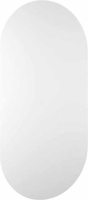 Berkfield Home Rectangular Wall Mirror in White, W: 100 cm, H: 50 cm