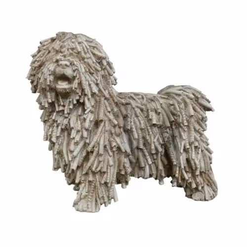 Gifts Direct 2 U Beige Komondor Puli Dog Figurine Resin Ornament – 1
