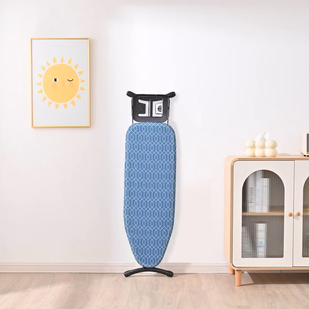 Xample Lightweight Adjustable Folding Ironing Board with Iron Rest in Blue – 2