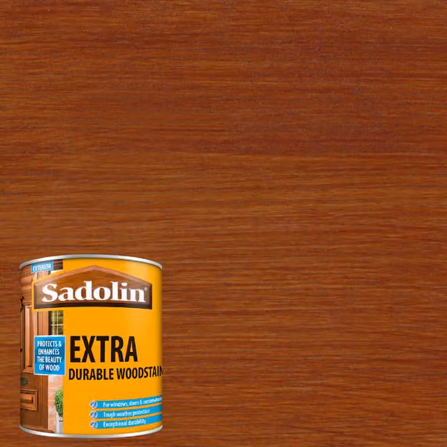 Sadolin Extra Durable Water Repellent Woodstain, Red, 1 l