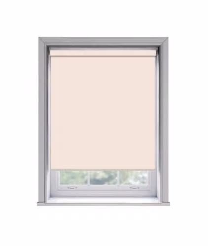 New Edge Blinds Pink Thermal Blackout Roller Blind, W: 125 cm, H: 170 cm